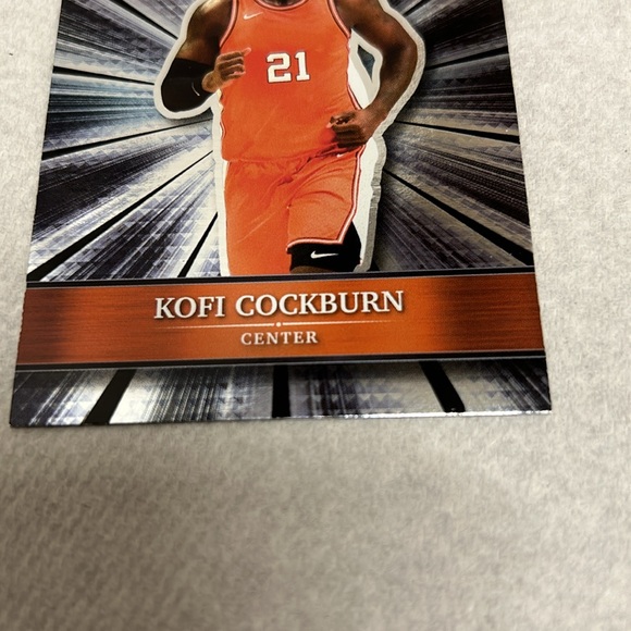 Kofi Cockburn Pre-Rookie Basketball Card. Alumination card of Jamaican star - Picture 3 of 4